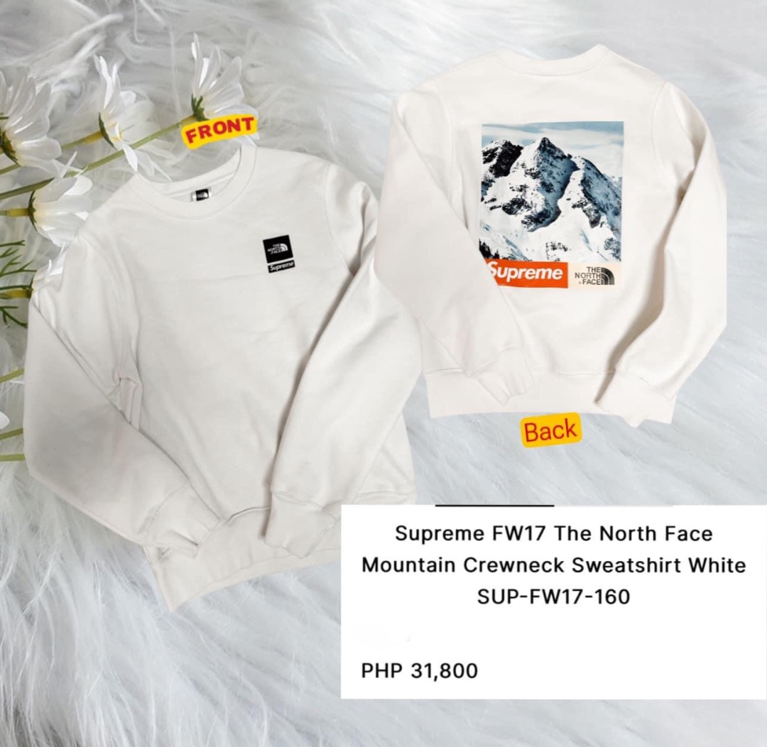 SUPREME NORTH FACE SWEATSHIRT Women s Fashion Coats Jackets and Outerwear on Carousell