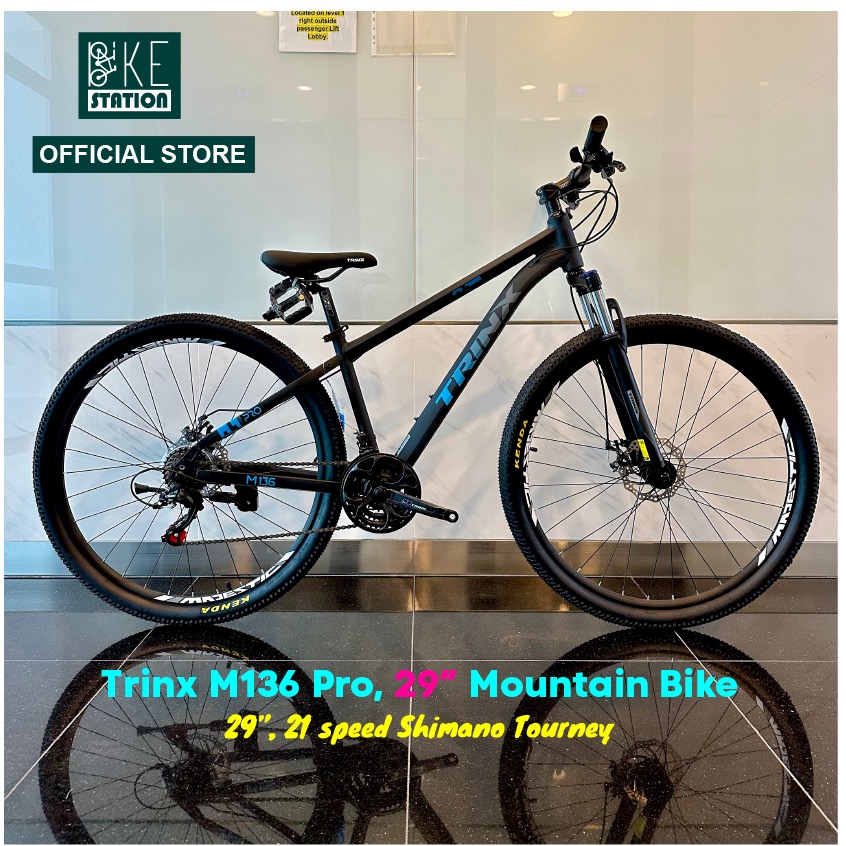 Trinx M136 Pro 29 Mountain Bike with Shimano Gear System Fully Assembled Sports Equipment Bicycles Parts Bicycles on Carousell