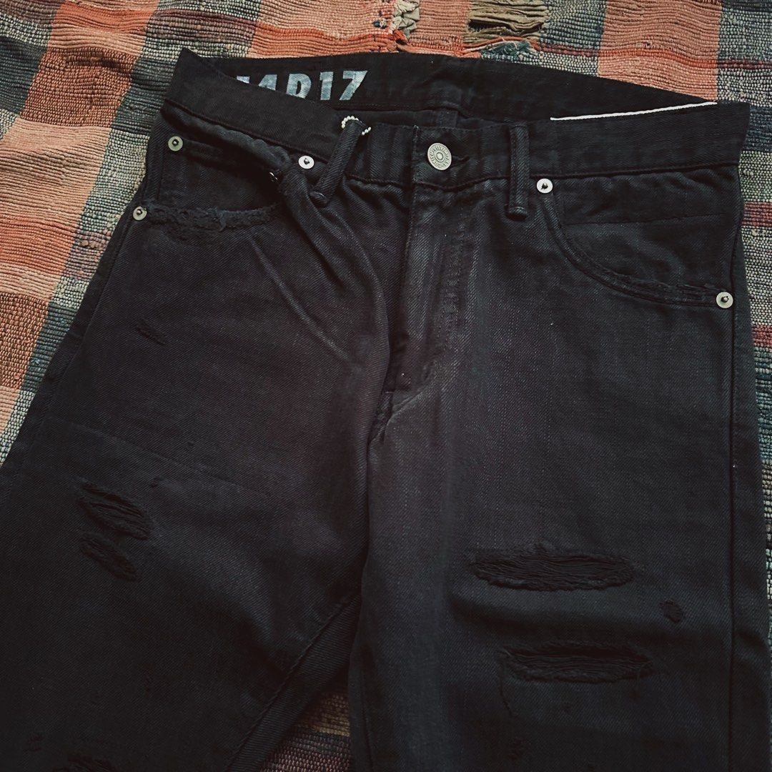 visvim SOCIAL SCULPTURE 14 BLK DMGD-17