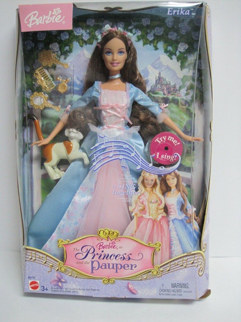 WTB NRFB BARBIE PRINCESS AND THE PAUPER ERIKA DOLL Hobbies Toys Toys Games on Carousell