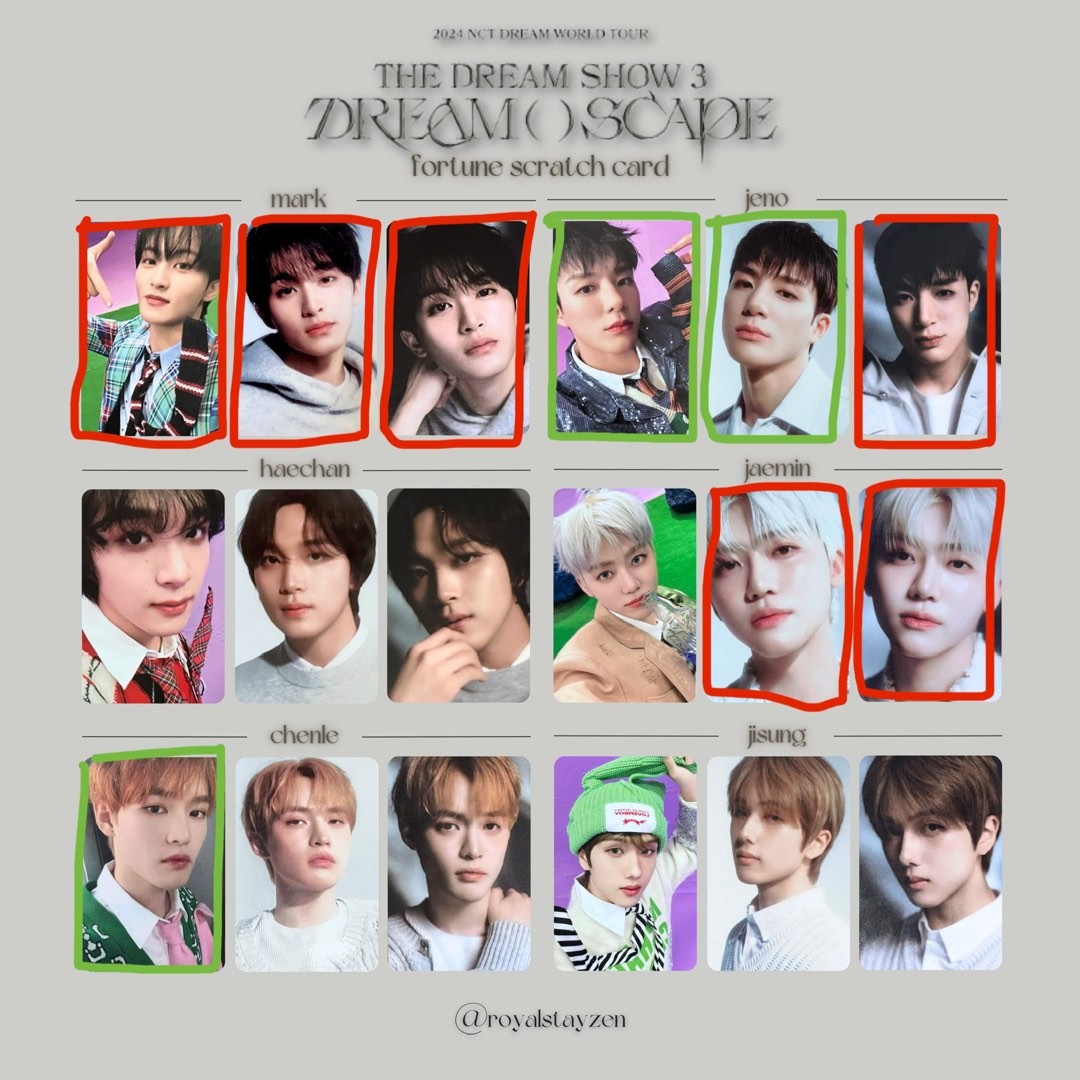 WTT] NCT DREAM - TDS3 FORTUNE SCRATCH CARD, Toys & Collectibles