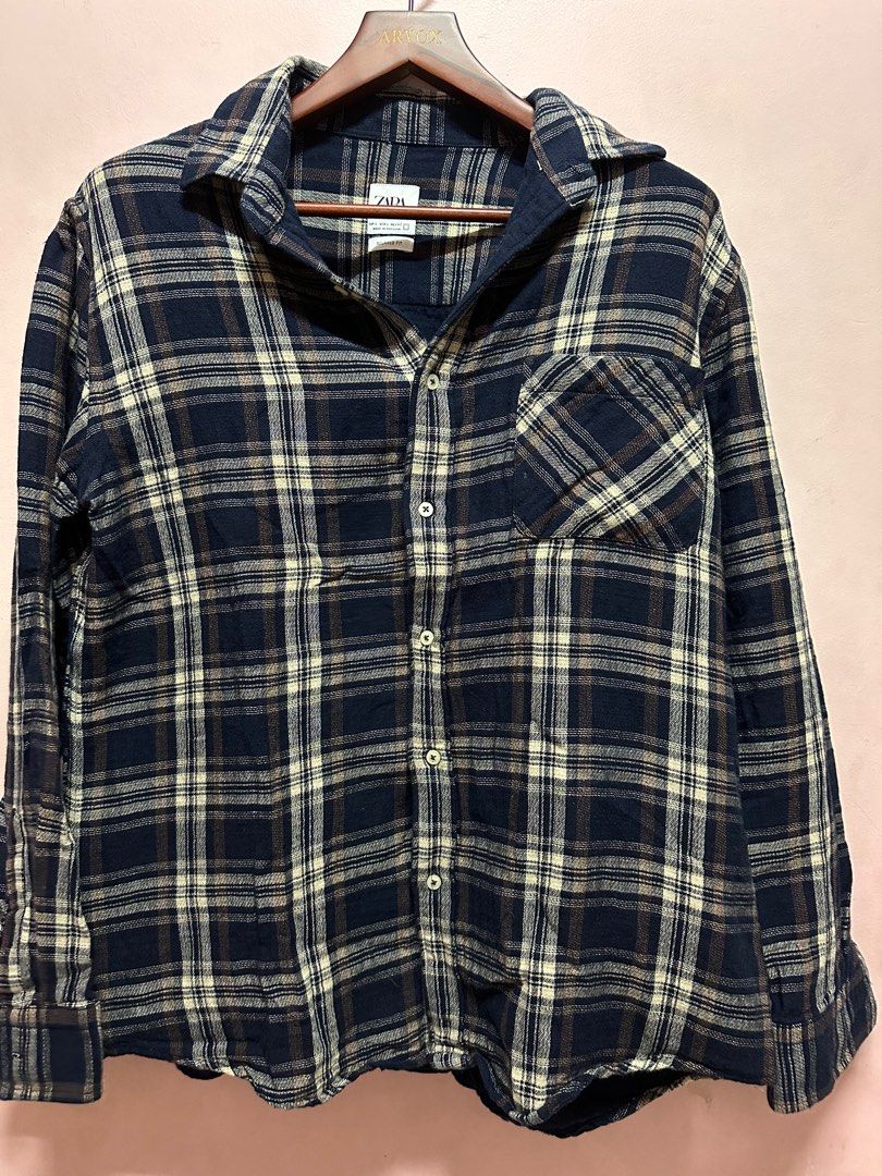 Zara button down polo (Category: Longsleeves) located in Manila. Submitted by jjsbentables (Listing ID 1312765467, Image 1). Description: Washed lang at sinukat. Ndi lang kasya Bought brandnew .