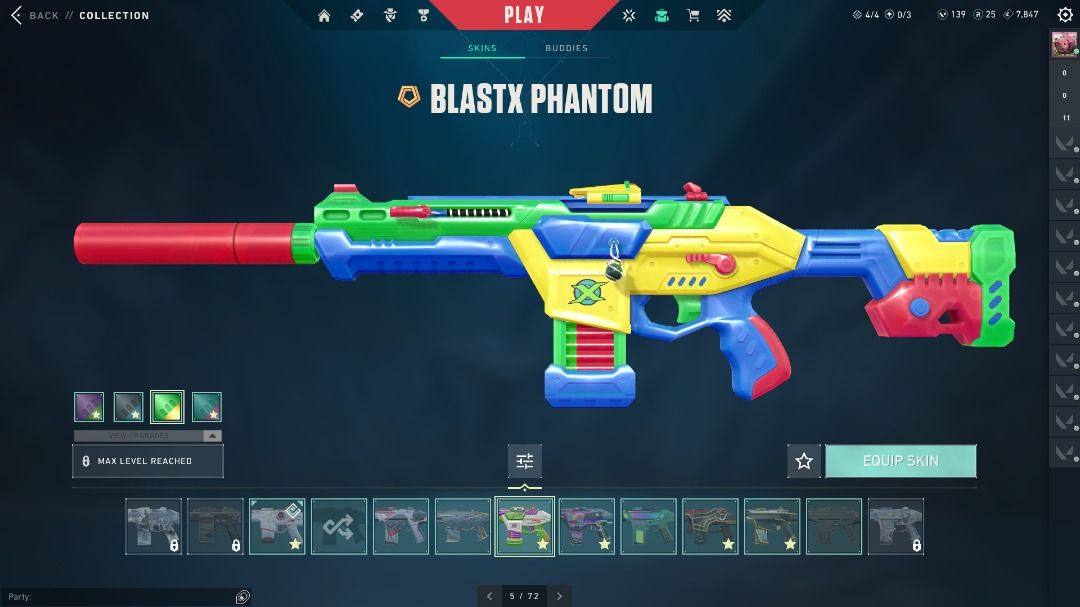 18 VP Skins Valorant Account Stacked Silver 3, Video Gaming, Gaming ...