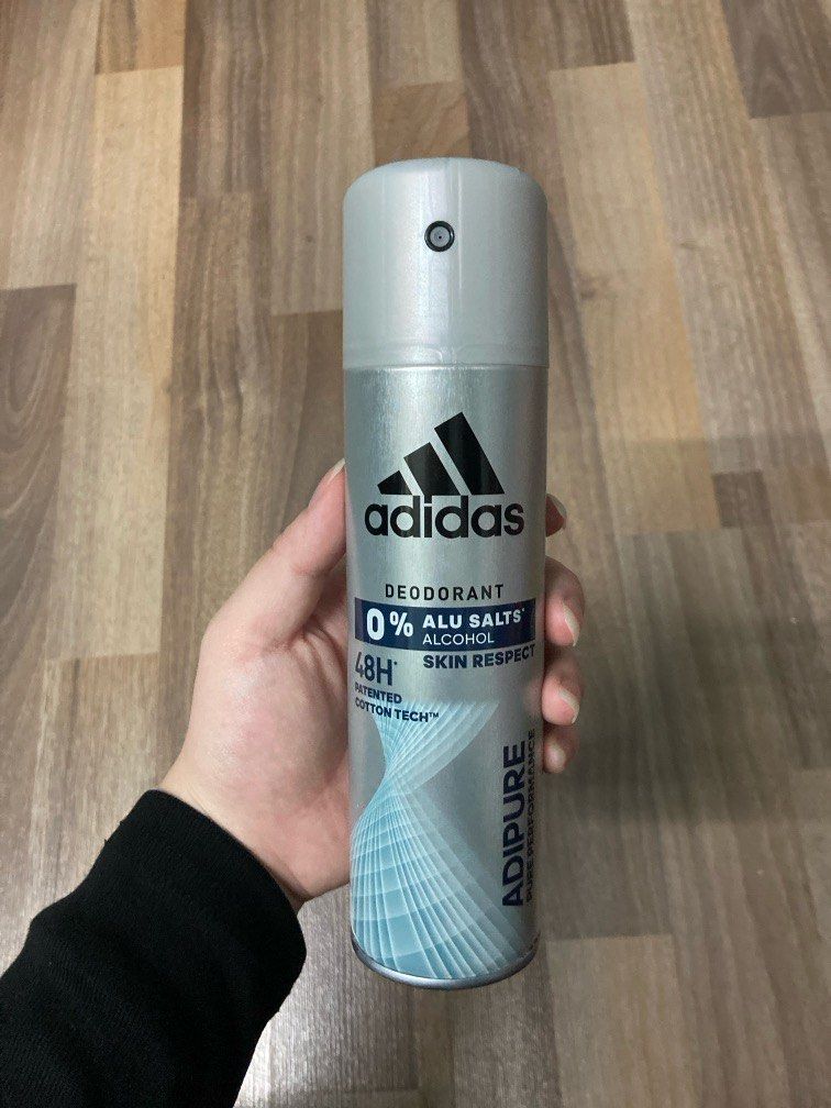 48 HRS ADIDAS DEODORANT SKIN RESPECT 0 ALU SALTS ALCOHOL PATENTED