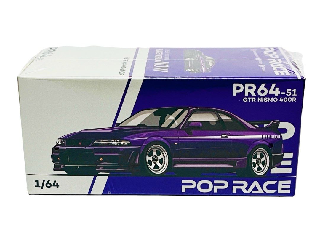 全新未開封Pop Race Scale 1:64 1/64 比例合金車仔日產Nissan