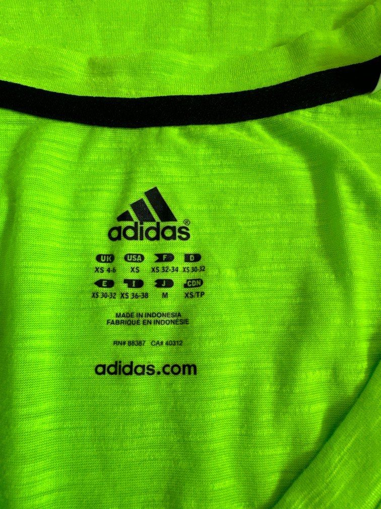 Adidas Top lime green Women s Fashion Activewear on Carousell