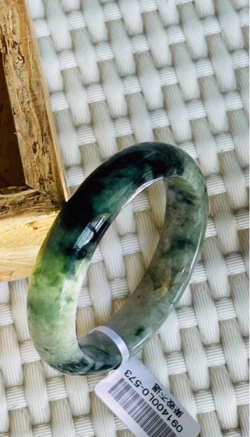 Authentic Myanmar Jade Bangle 52.6mm Grade A, Women