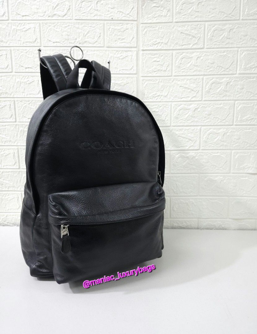 コーチ F54786 COACH チャールズ ブラック レザー バックパック