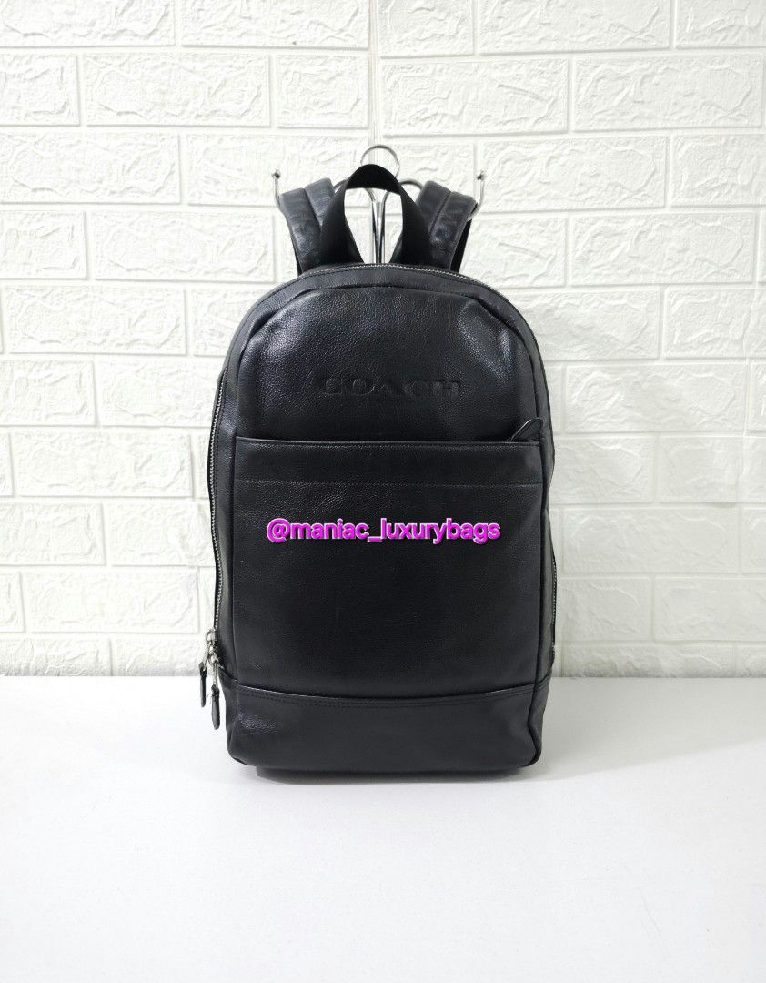 Backpack COACH Charles Slim Backpack in Sport Calf Leather Barang Mewah Tas Dompet di Carousell