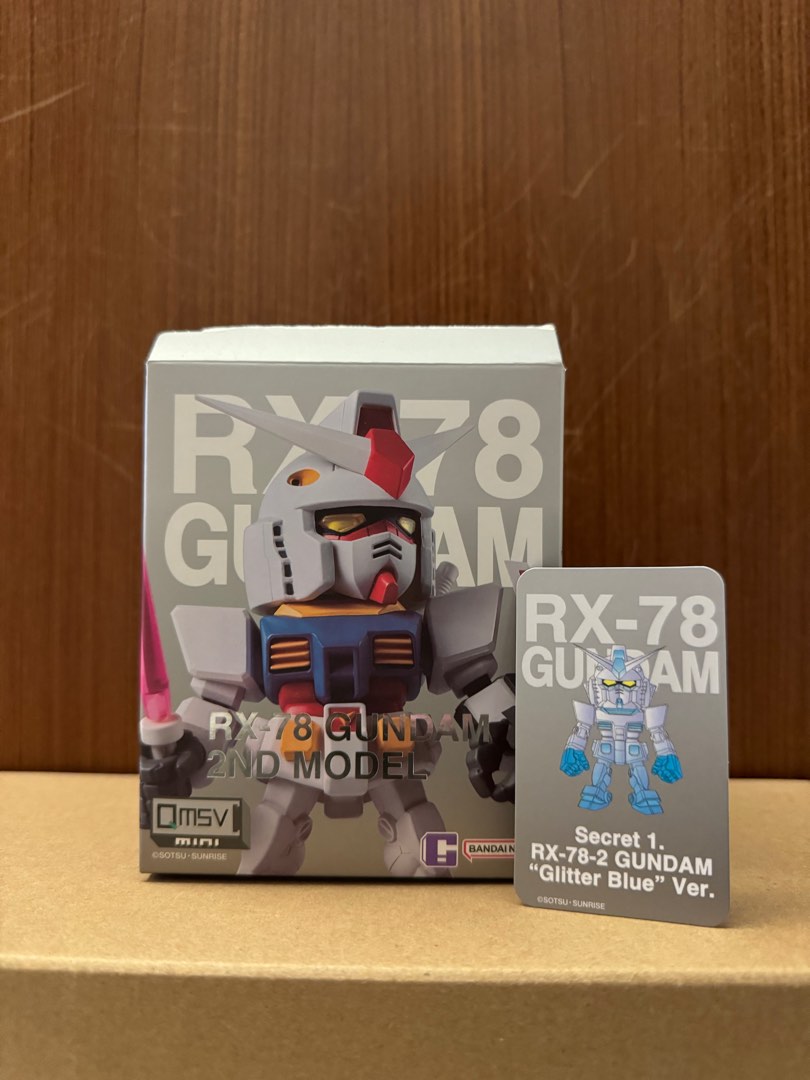 【シークレット】QMSV mini RXー78ー2ガンダム(グリッターブルー） Bandai Namco QMSV Mini RX-78-2 Gundam Glitter Blue Secret