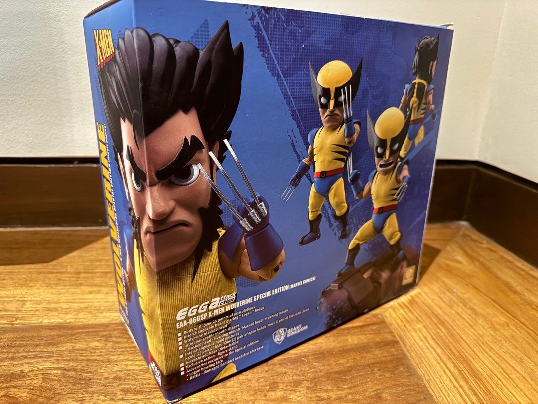 Beast Kingdom EAA-066SP Wolverine Special Edition (Category: Figurines & Statues) located in Quezon City. Submitted by at883 (Listing ID 1312975247, Image 2). Description: -Fully poseable body and high elasticity fabric -Interchangeable heads, hands, expressions and complete accessories -Special Edition includes Logan howling face and battle-damaged Sentinel head diorama base.