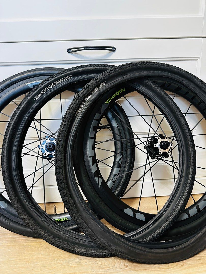 Birdy 輪組HubSmith 20吋406 呔鈴wheel set 可碟，可v ，少踩