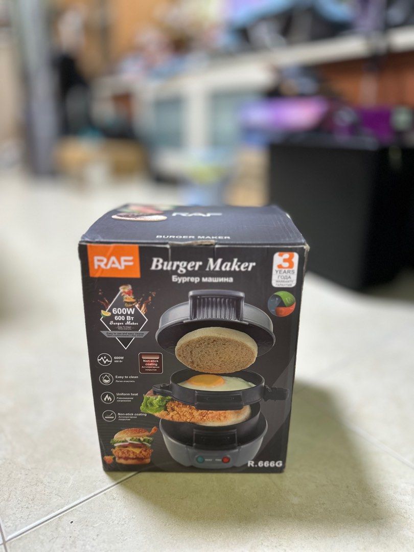 BNIB RAF BURGER MAKER, TV & Home Appliances, Kitchen Appliances, Other