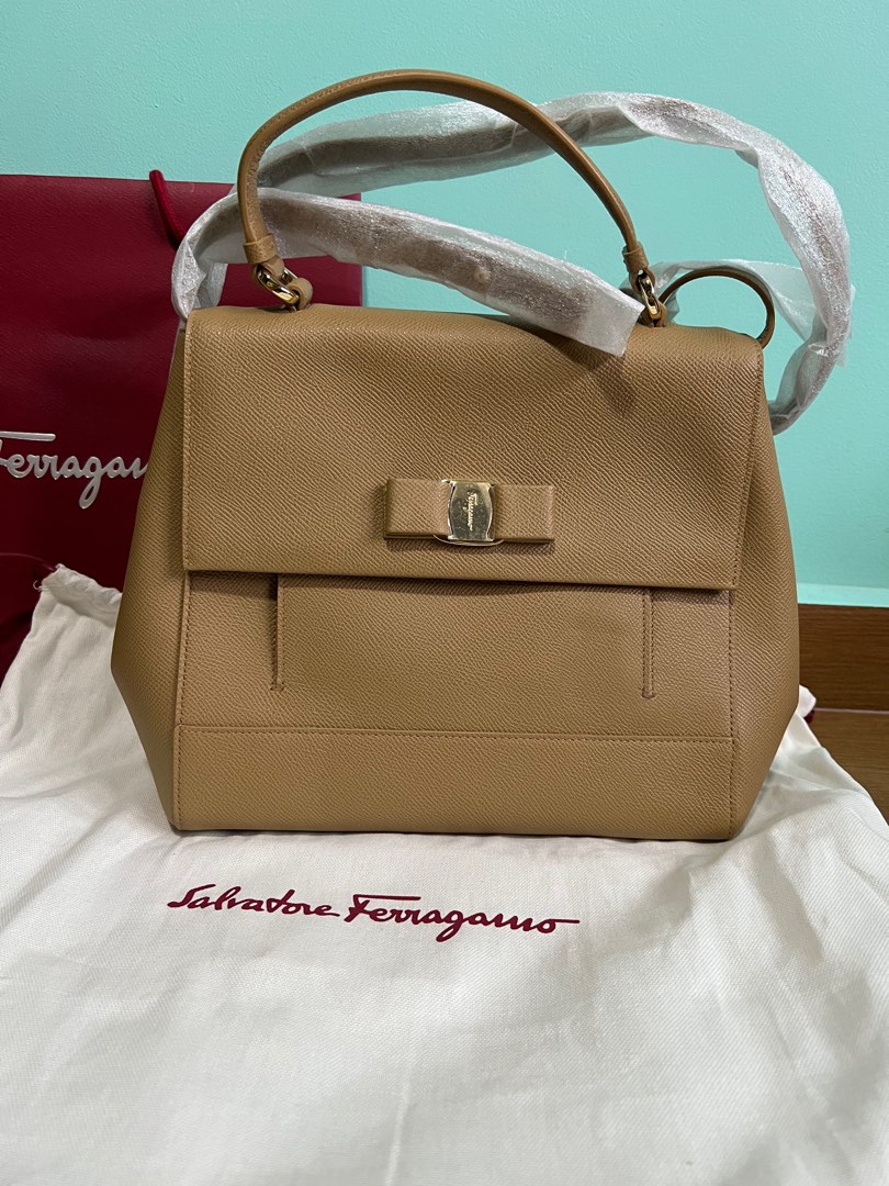 BNWT Salvatore Ferragamo Carrie Satchel Handbag Luxury Bags Wallets on Carousell