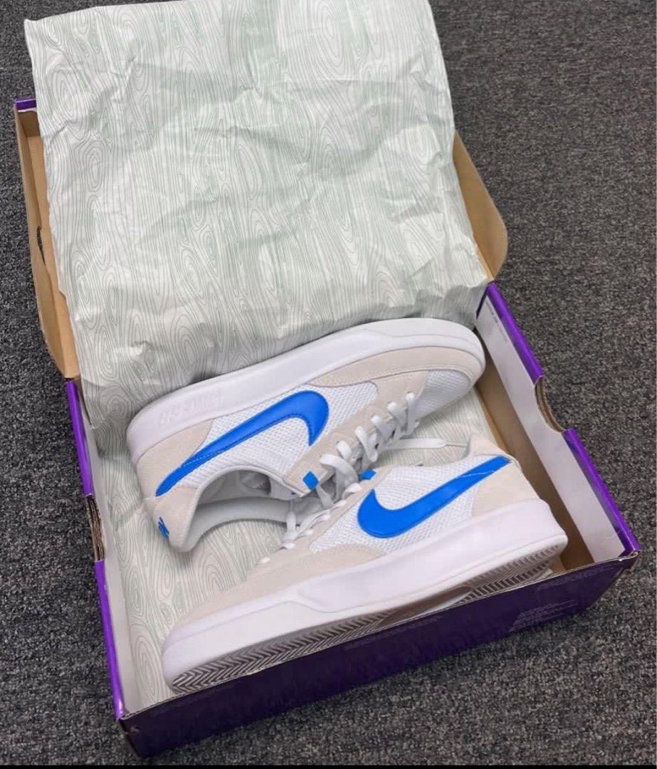 nike sb adversary white blue