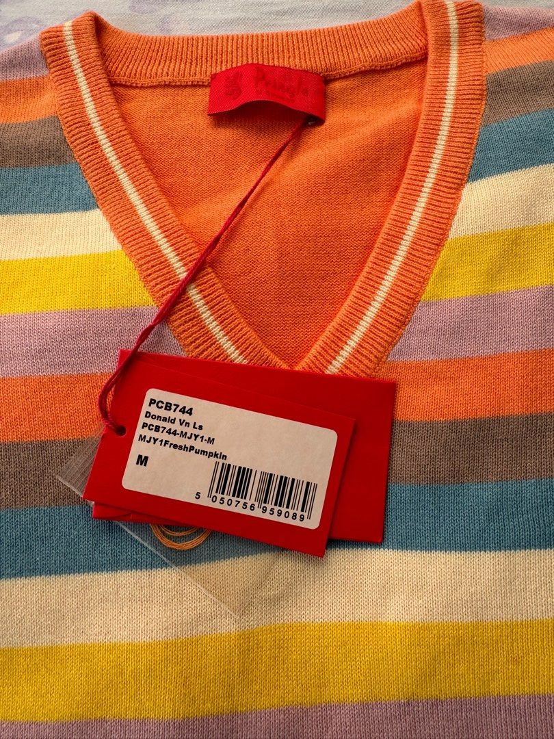 Orange pullover sweater 2025