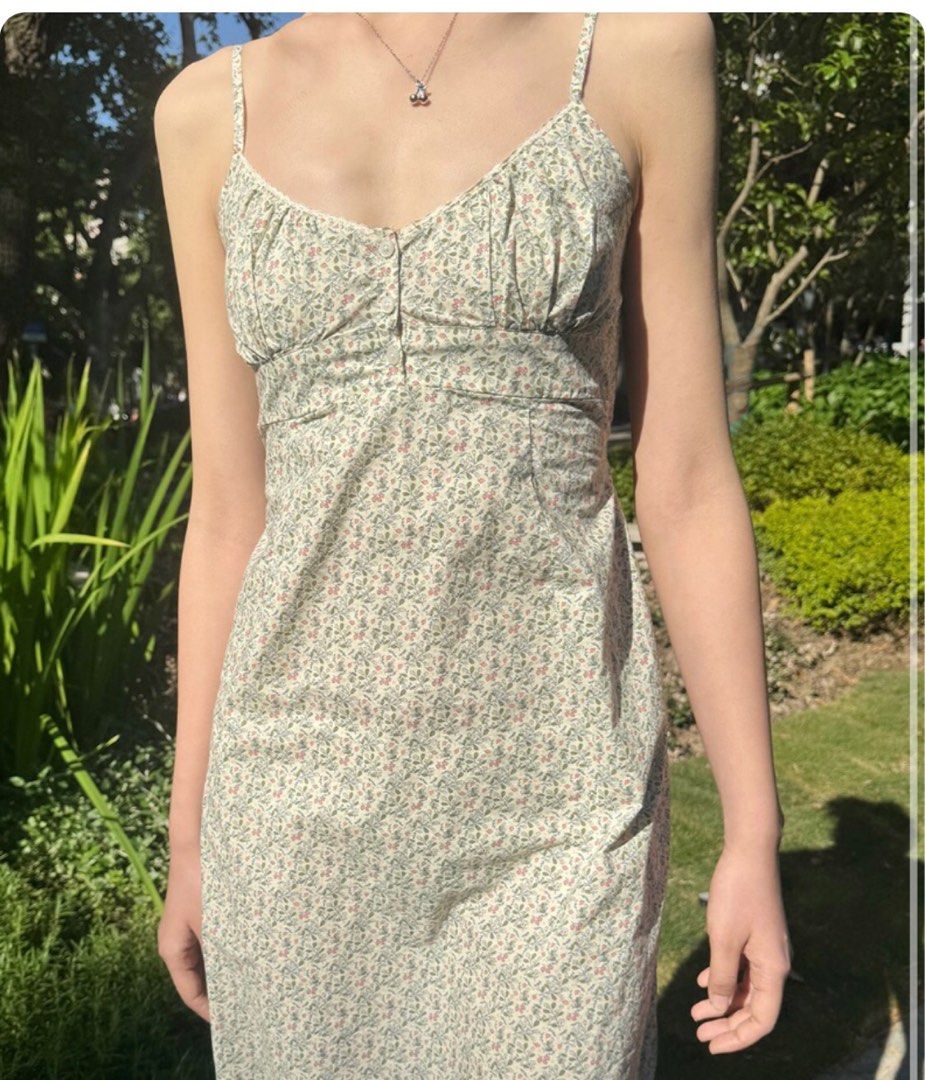 strapless open back dress Colleen Floral Dress – Brandy Melville Europe main image 1