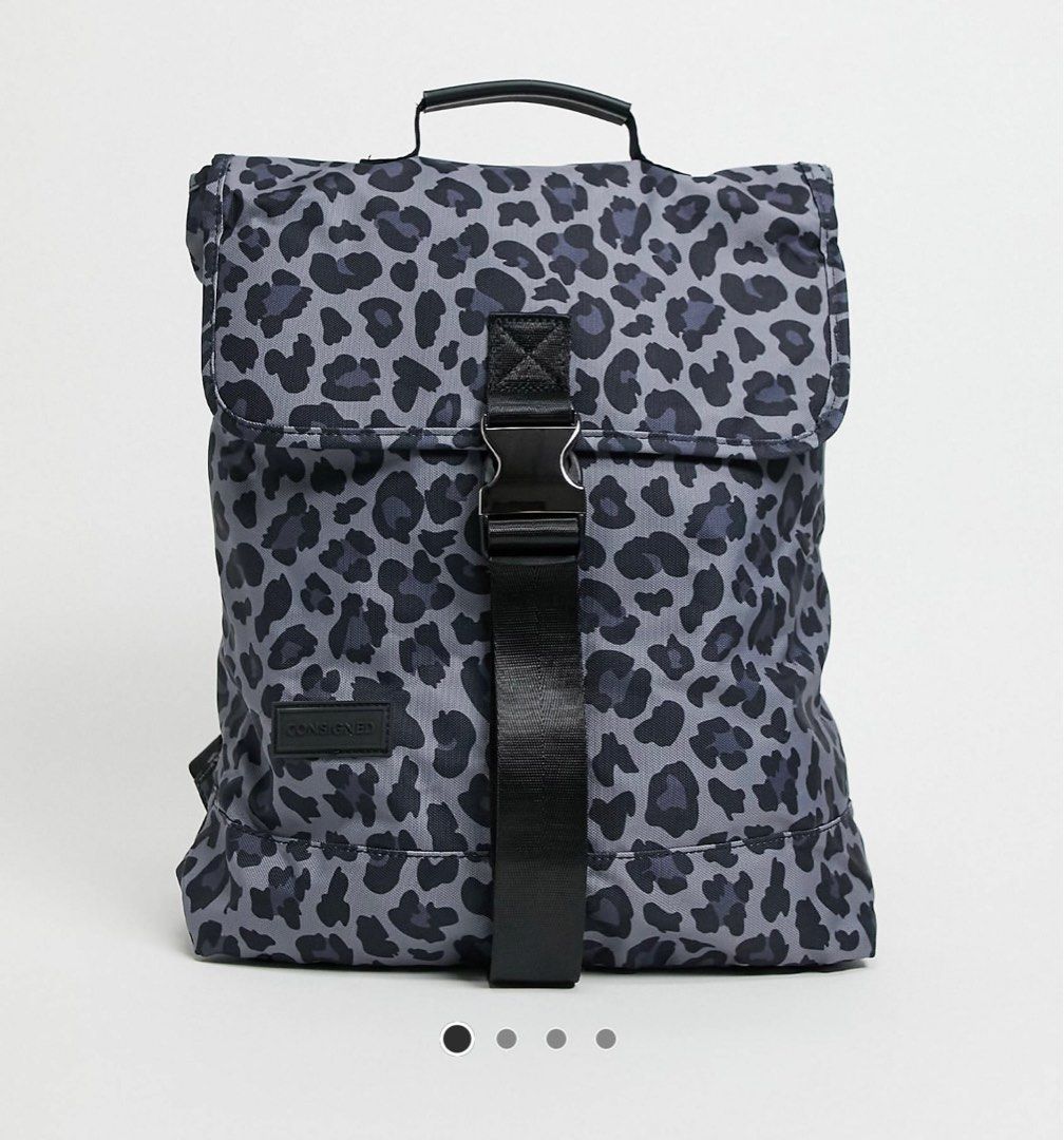 Consigned Leopard backpack (Category: Backpacks) located in Singapore. Submitted by plainbeaut (Listing ID 1312988834, Image 1). Description: RTP $102.