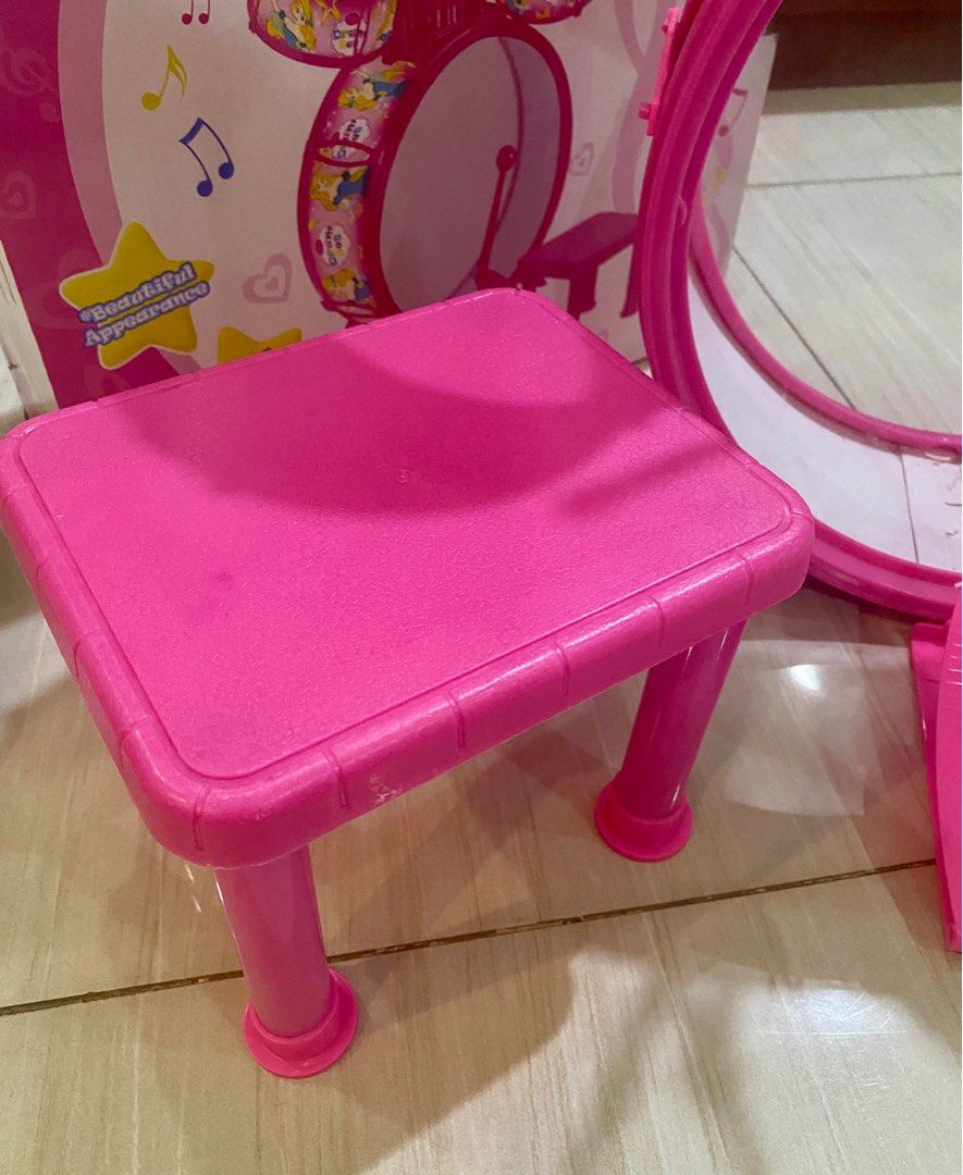 Princess Daisy Instruments Daisy Toys Princess Drum Set with Chair Musical Instrument for Kids ...