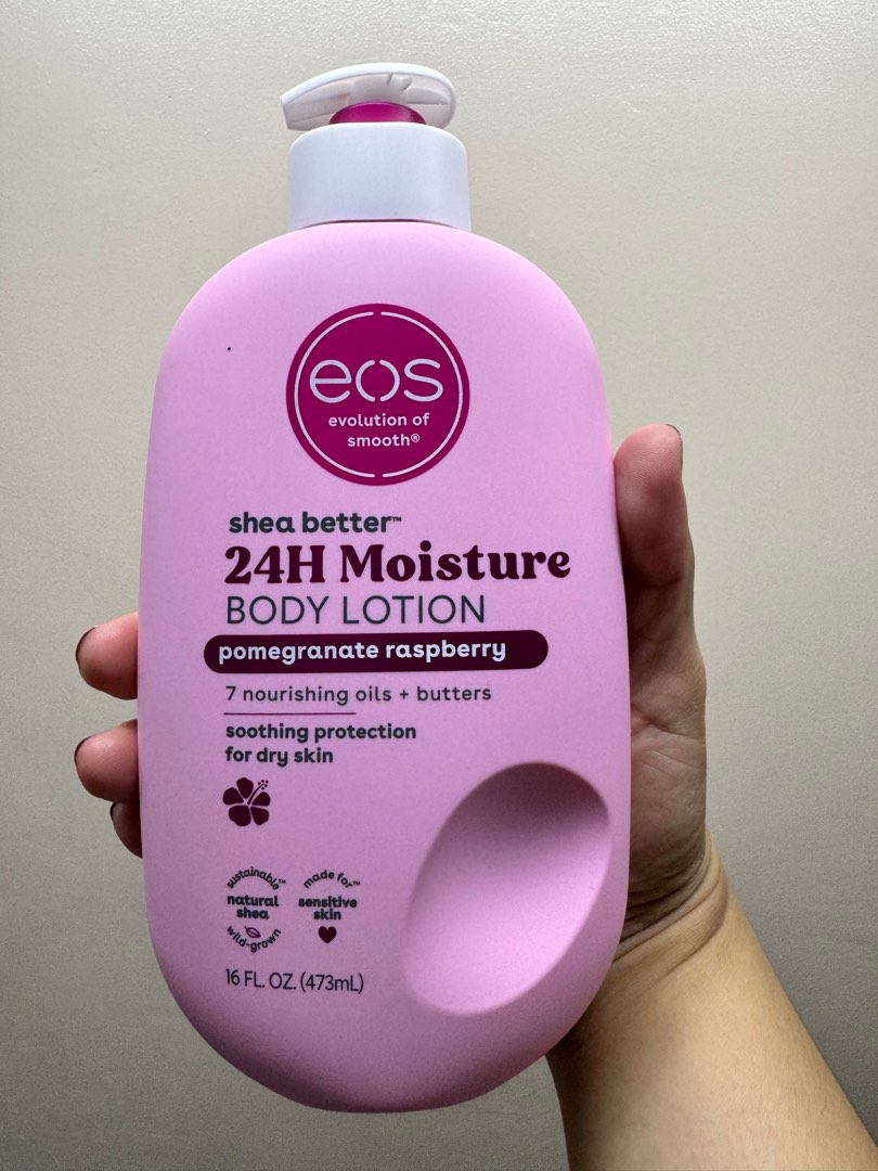 EOS Shea Better Body Lotion- Pomegranate Raspberry, Beauty & Personal ...