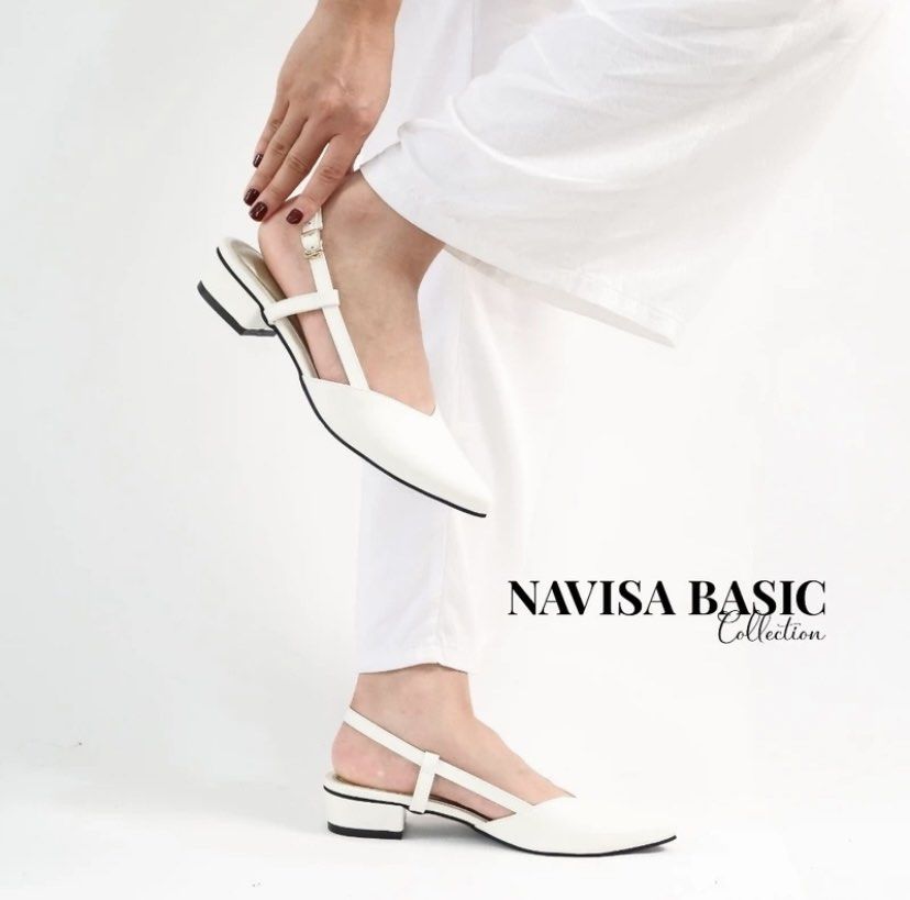 flatshoes putih heels mules wanita hak cm navisabasiccollection