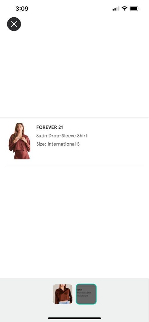 FOREVER 21 Satin Drop Longsleeve Crop Top (Category: Blouses) located in Makati City. Submitted by wornbyabby (Listing ID 1312902388, Image 2). Description: • Cute piece • Purchased for almost ₱1,200 on Zalora! .