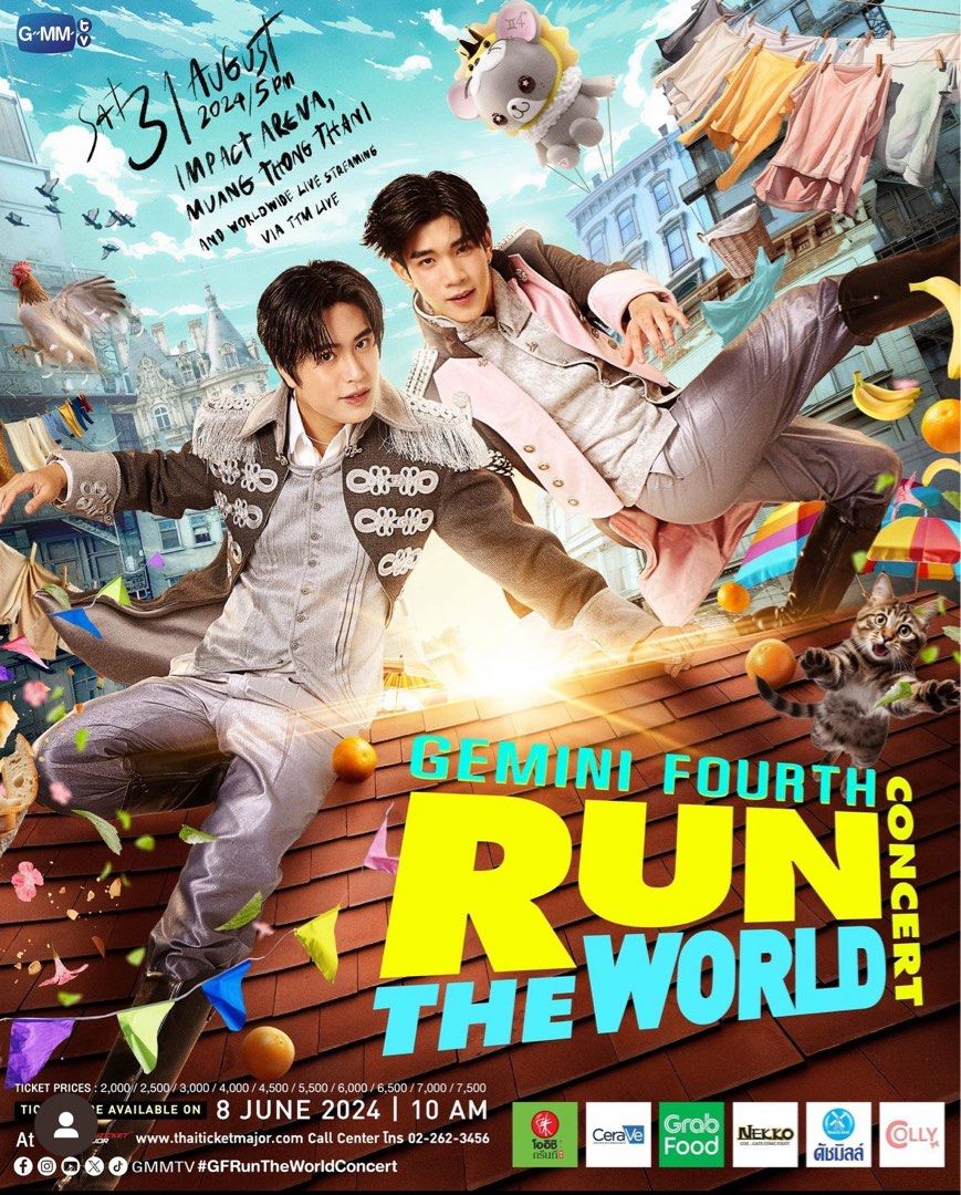 GeminiFourth Run the World Concert Tickets, Tickets & Vouchers