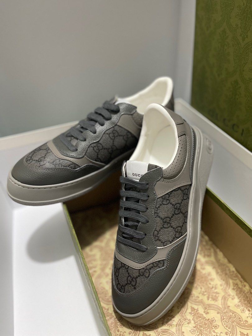 Gucci ace gg supreme panelled sneakers 42 travel shoes gg sneakers not ace rhyton leather canvas sneakers