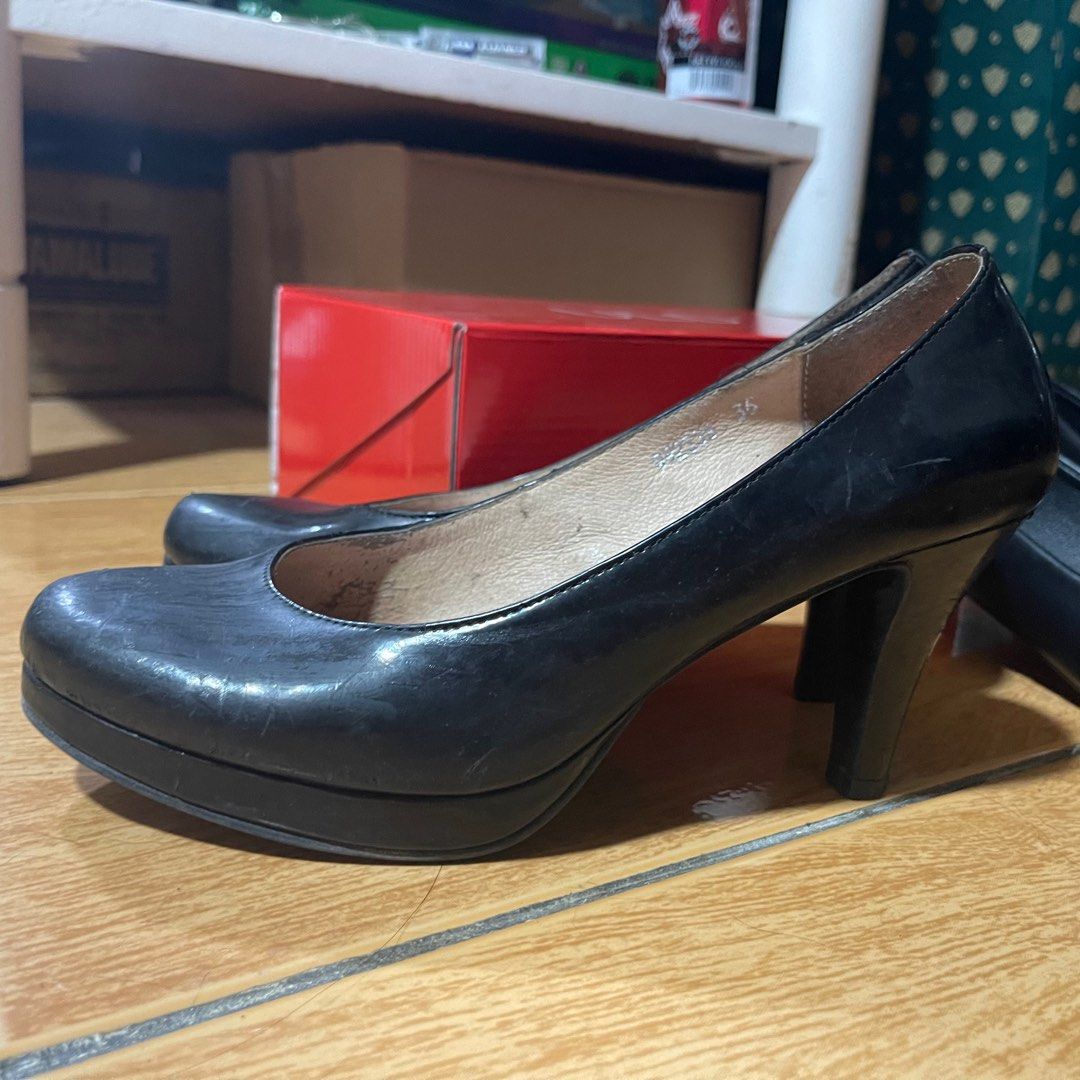 Gibi black shoes with heels sales