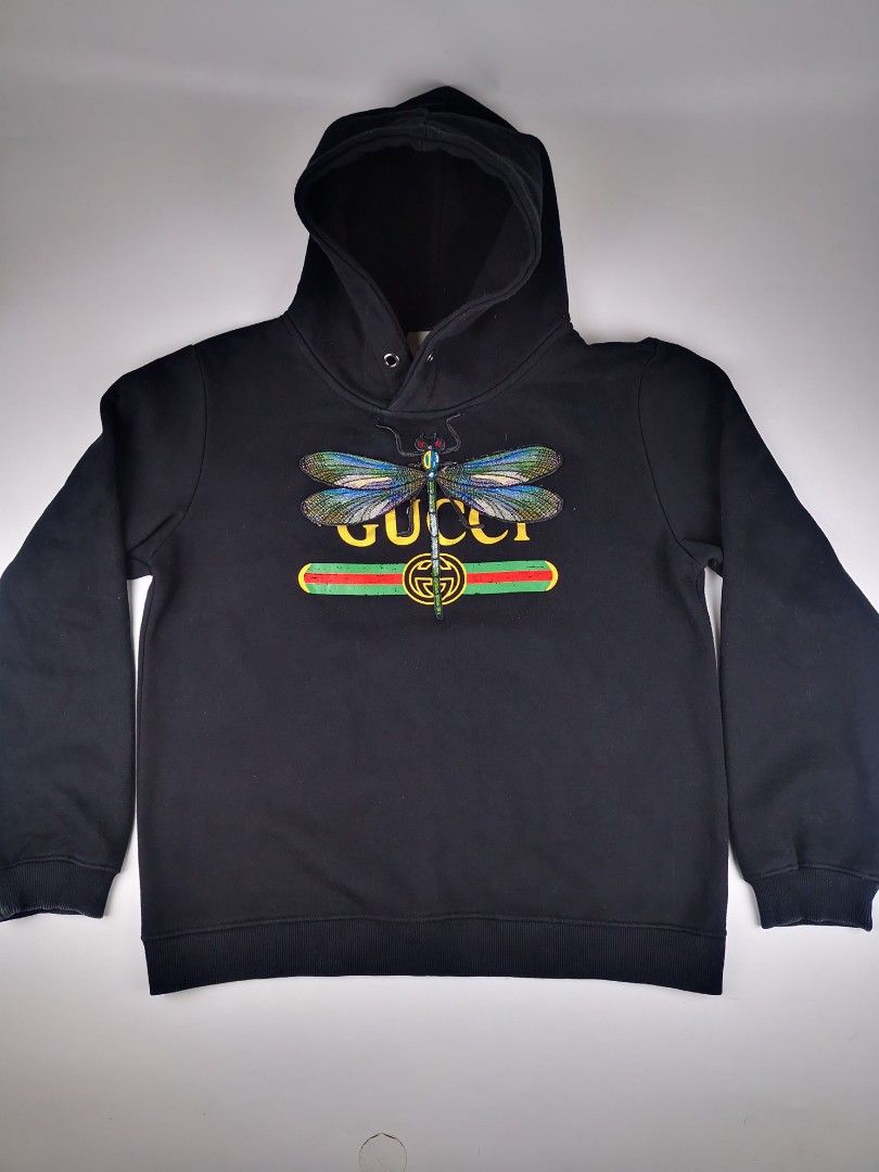 Gucci dragonfly hoodie on sale