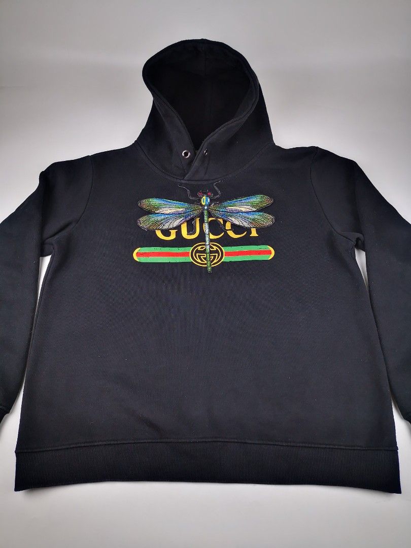 Gucci dragonfly hoodie hotsell