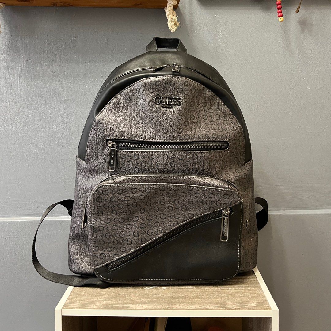 Guess silver backpack cheap