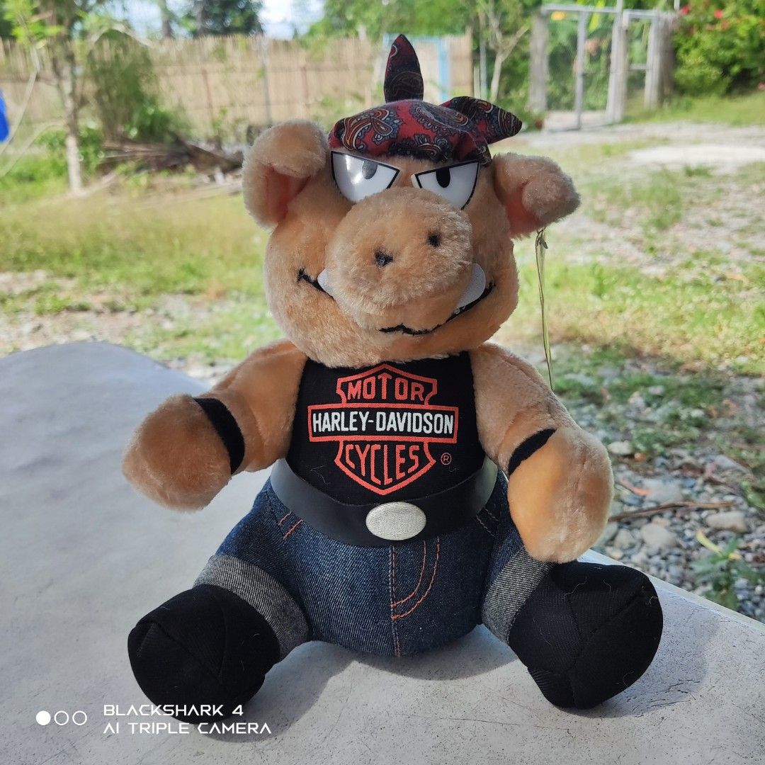 Harley Davidson Plush Motorcycle Pig Hog Stuffed Animal Play By Play Tag Vtg Hobbies Toys Toys Games on Carousell