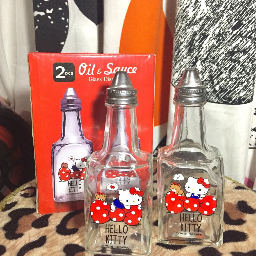 Hello Kitty Oil & Sauce Glass Dispenser, Furniture & Home Living ...