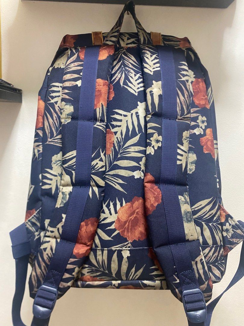 Original Herschel Little America Peacoat Floral Men s Fashion Bags Backpacks on Carousell
