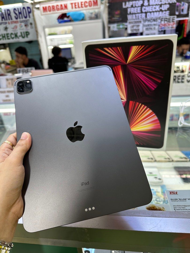 Ipad Pro m1 11' 2021 128GB WIFI ONLY NO ISSUES (Category: iPad) located in San Juan City. Submitted by saabangadgetshop (Listing ID 1313012921, Image 1). Description: Onhand | Pre-owned Ipad Pro M1 11' 2021 Wifi only 128GB NTC APPROVED NO HIDDEN ISSUES NO HISTORY OF REPAIR 99%Smooth TEST TO SAWA RESET ALL YOU WANT NOT REFURBISHED AUTHENTIC PHONE ALL WORKING Mode of Payment : ⬇️ ▪️Cash ▪️Bank Transfer ▪️Gcash ▪️Credit Card + interest ▪️Ggives + in