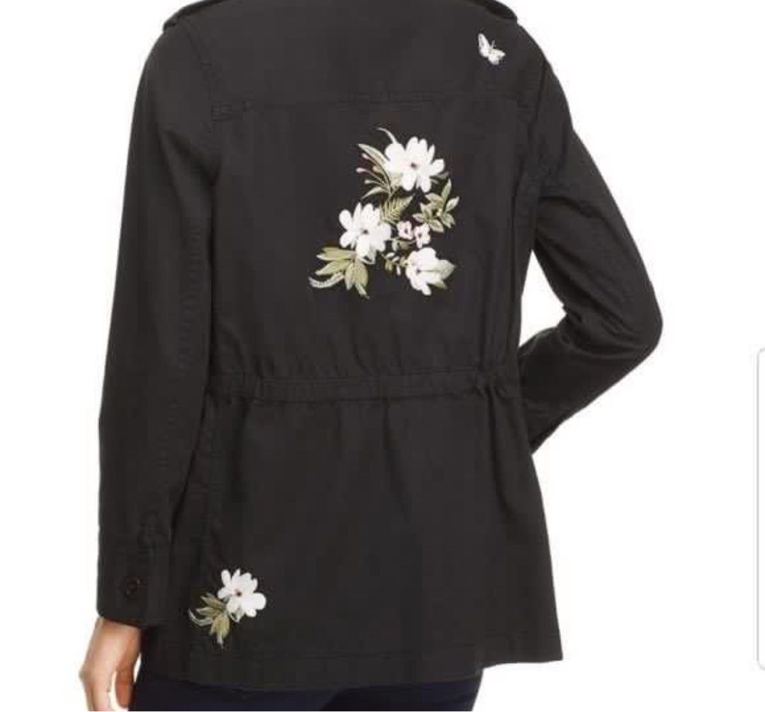 Kate Spade floral army jacket Women s Fashion Coats Jackets and Outerwear on Carousell