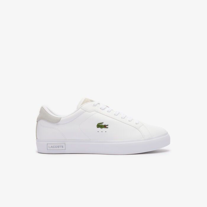Lacoste Men s Powercourt Logo Tongue Leather Trainers Luxury Sneakers Footwear on Carousell