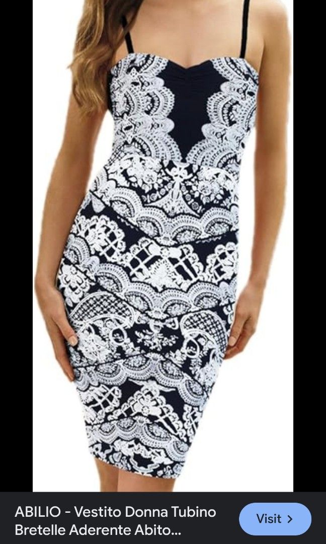 Lipsy London Bodycon Dress Navy