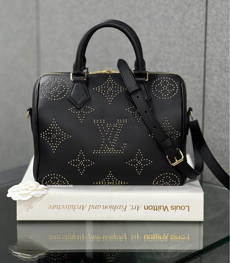 Louis Vuitton Speedy 25 Bandouliere Black Monogram Empreinte with Studs Luxury Bags Wallets on Carousell