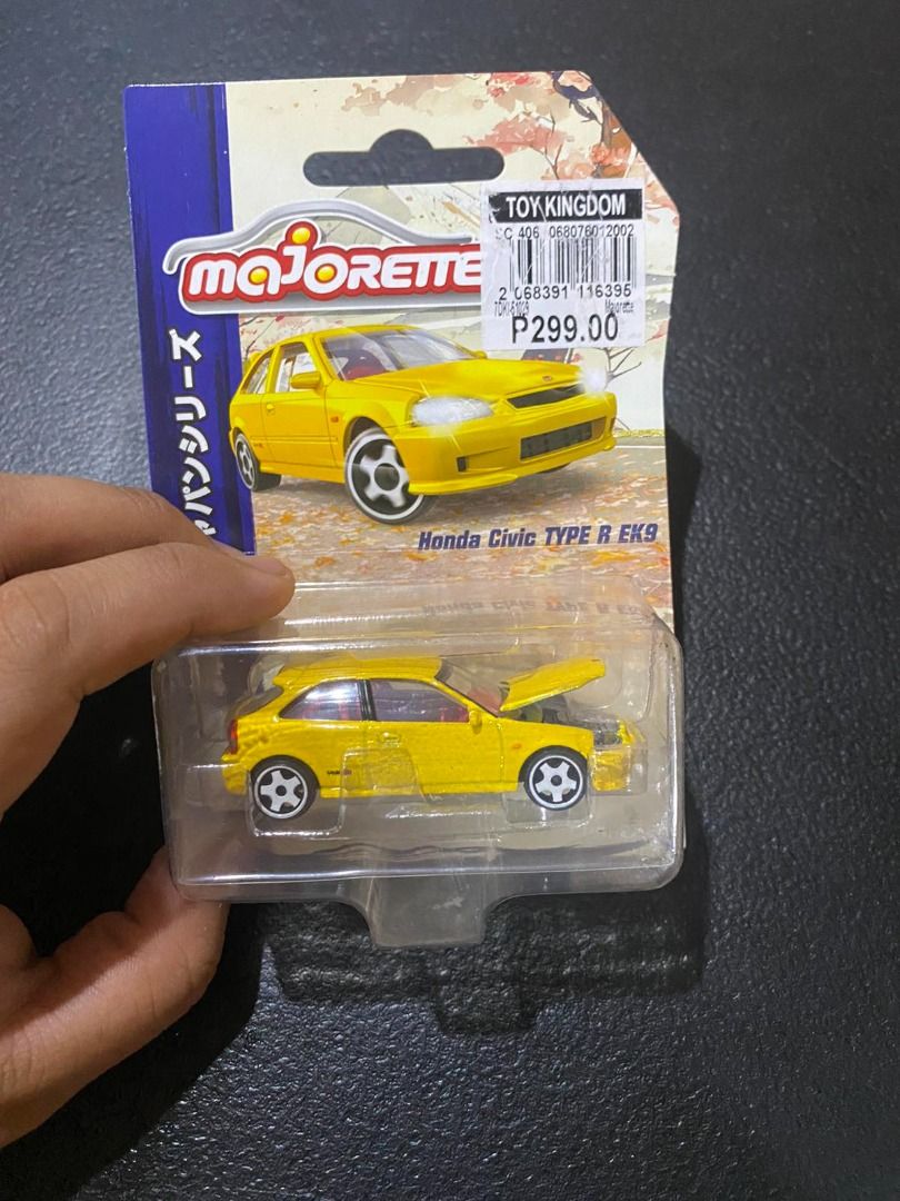 Majorette Honda Civic Type R EK9 (Category: Vehicle & Diecast Models) located in Pasig City. Submitted by zanderlouie24 (Listing ID 1312987937, Image 2). Description: Majorette Honda Civic Type R EK9 +Shipping fee: Lalamove kung within Metro Manila and LBC pag outside Metro Manila.