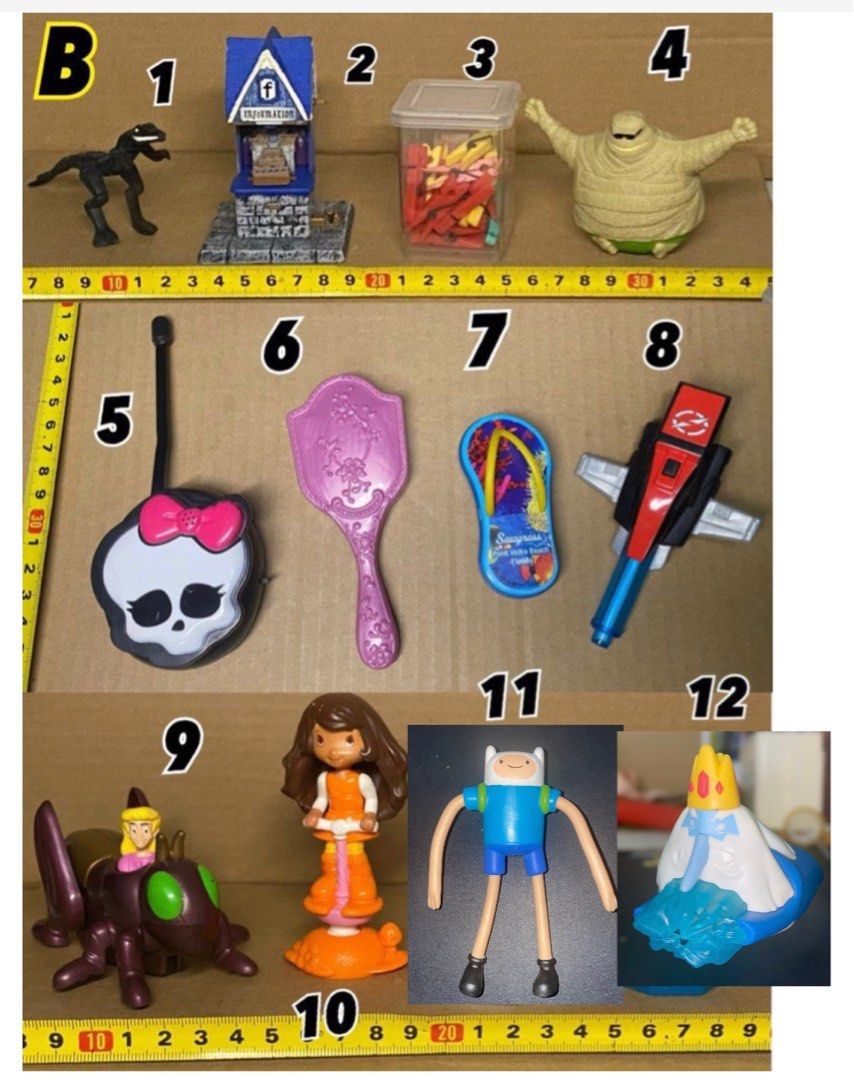 READ COMPLETE LISTING McDonald's Burger King assorted toys