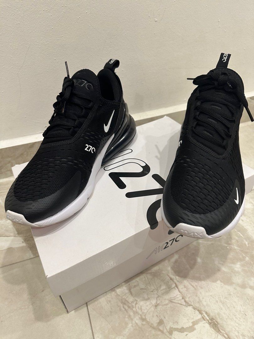 Air 270 Mens Authentic Air Max 27 Nike Air Max 270 Black/White