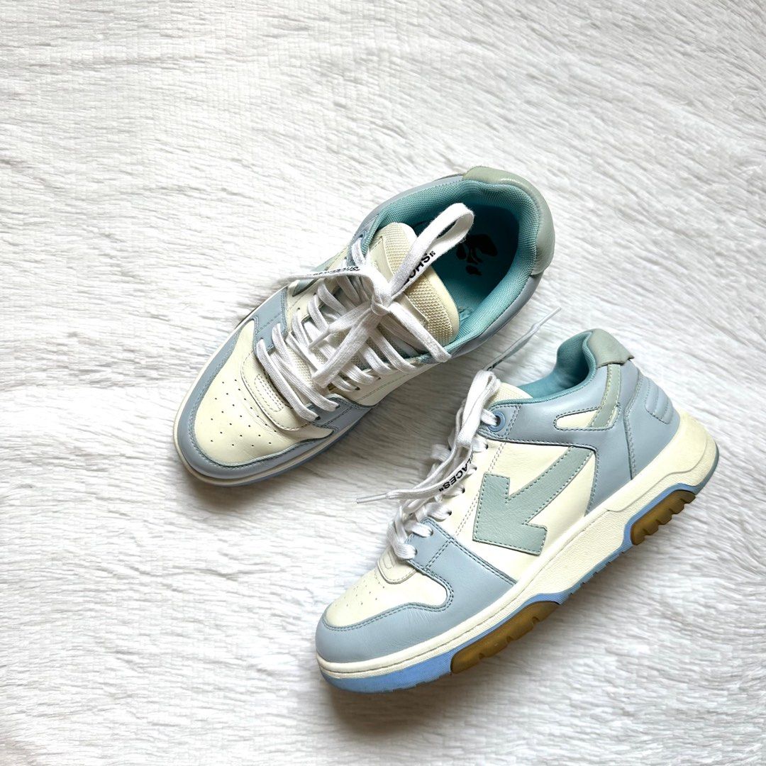 off white ooo sneakers blue