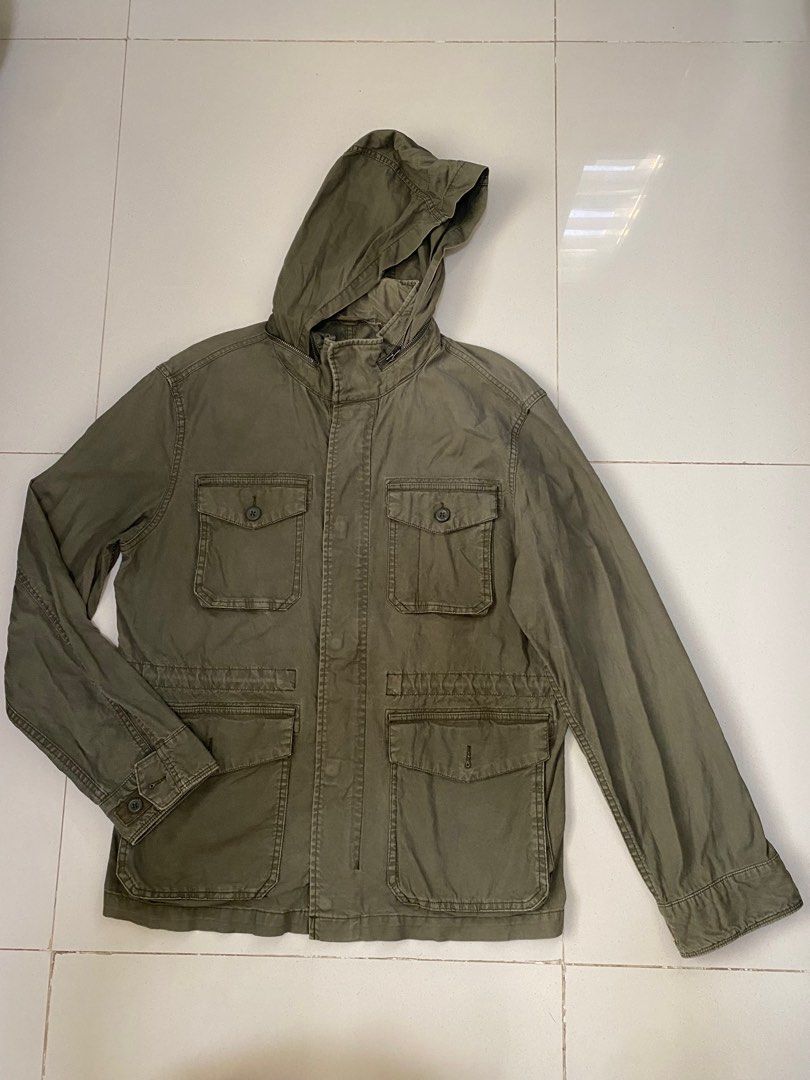 Mens military jacket old navy top