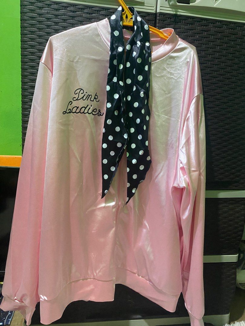 Plus size Grease Costume Pink Ladies (Category: Coats, Jackets and Outerwear) located in Quezon City. Submitted by patsutsay21 (Listing ID 1312929699, Image 1). Description: Grease costume Pink Ladies for Plus Size Size 3XL Used once only.