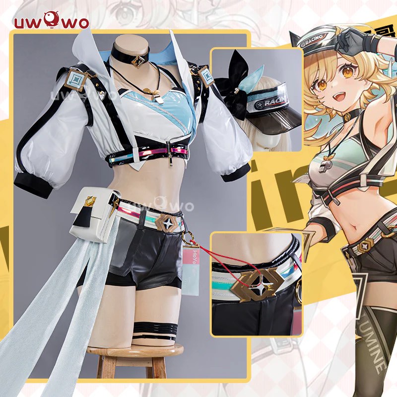 [PO] Lumine Racing Outfit Genshin Impact Cosplay, Hobbies & Toys ...