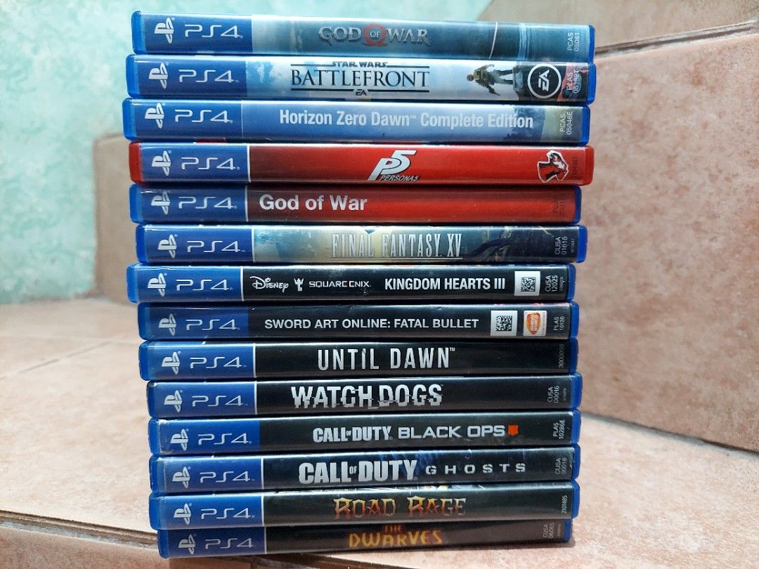 PS4 GAMES FOR SALE updated (7/7) (Category: PlayStation) located in Santa Rosa. Submitted by agentred1142 (Listing ID 1312986975, Image 1). Description: PS4 GAMES For Sale or For Trade COD Black Ops COLD WAR - 1300 Red Dead Redemption 2 (w/ map) - 1100 Little Nightmare 2 - 900 Heavy Rain / BEYOND: 2 Souls Collection - 900 Spiderman - 800 Avengers - 800 World War Z - 800 GTA V (with map) - 700 Assassins Creed Odyssey (Omega Ed) - 700 Dragon Ball Z