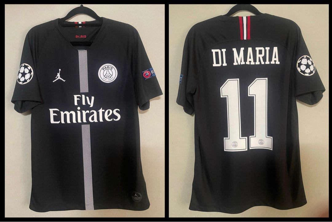 PSG Jordan third kit 2018 19 DIMARIA11 Original jersey Men s Fashion Activewear on Carousell