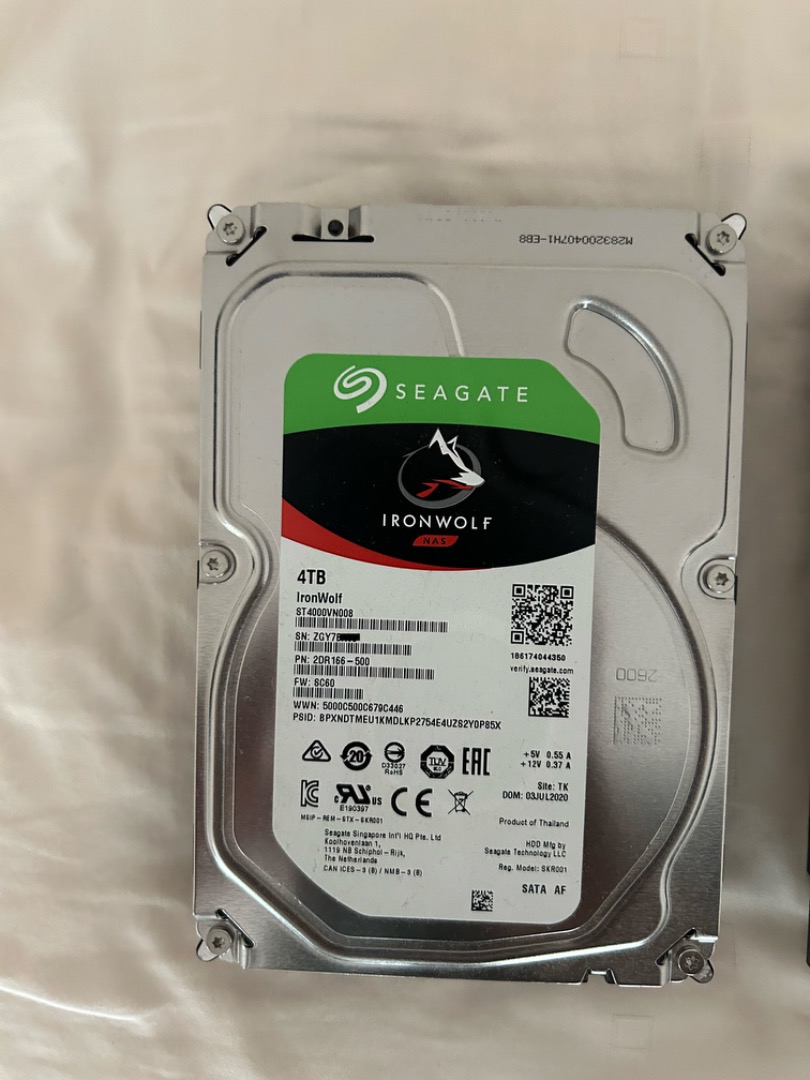 Seagate Ironwolf 4TB, Computers & Tech, Parts & Accessories, Hard Disks ...